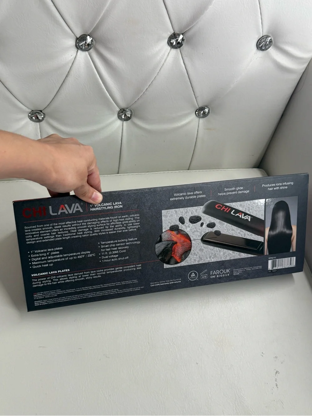 CHI Lava Red & Black Volcanic Hair Straightener